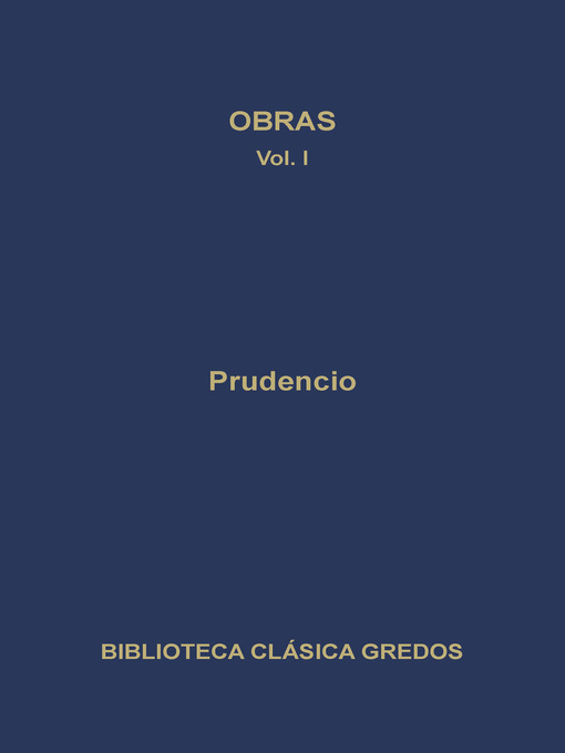 Title details for Obras I by Prudencio - Available